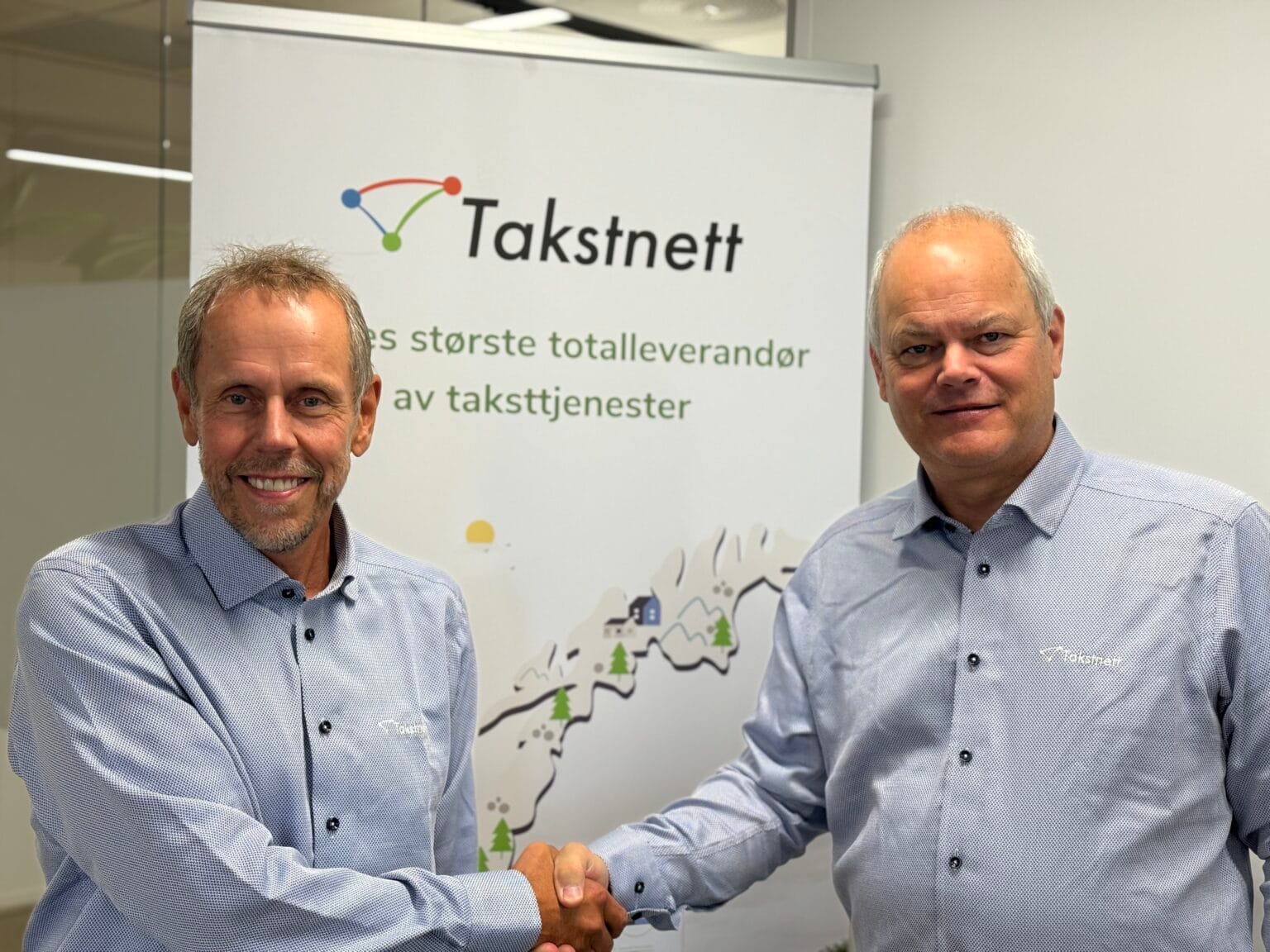 Bjarne Harkinn, ny forretningsutvikler i Takstnett sammen med daglig leder Oddvar Flottorp
